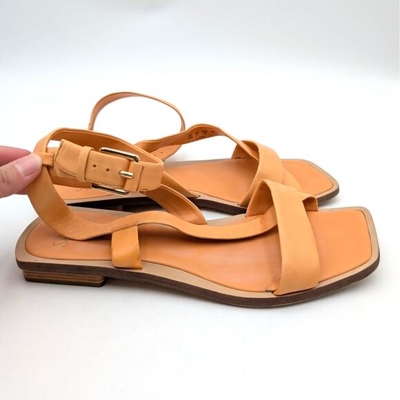 Sarto by Franco Sarto Ema 2 Ankle Strap Sandals Women's Orange Size US10M EU40 - Picture 3 of 13